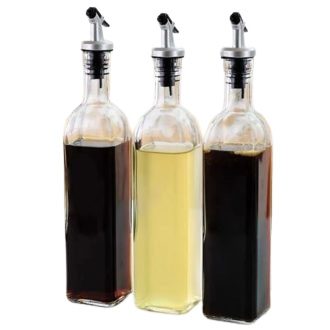 500ml Oil and Vinegar bottle Clear Glass