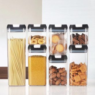 7pcs acrylic Airtight Food storage Containers