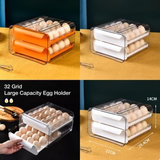 32 Grid Egg Organizer – Drawer Tray Storage